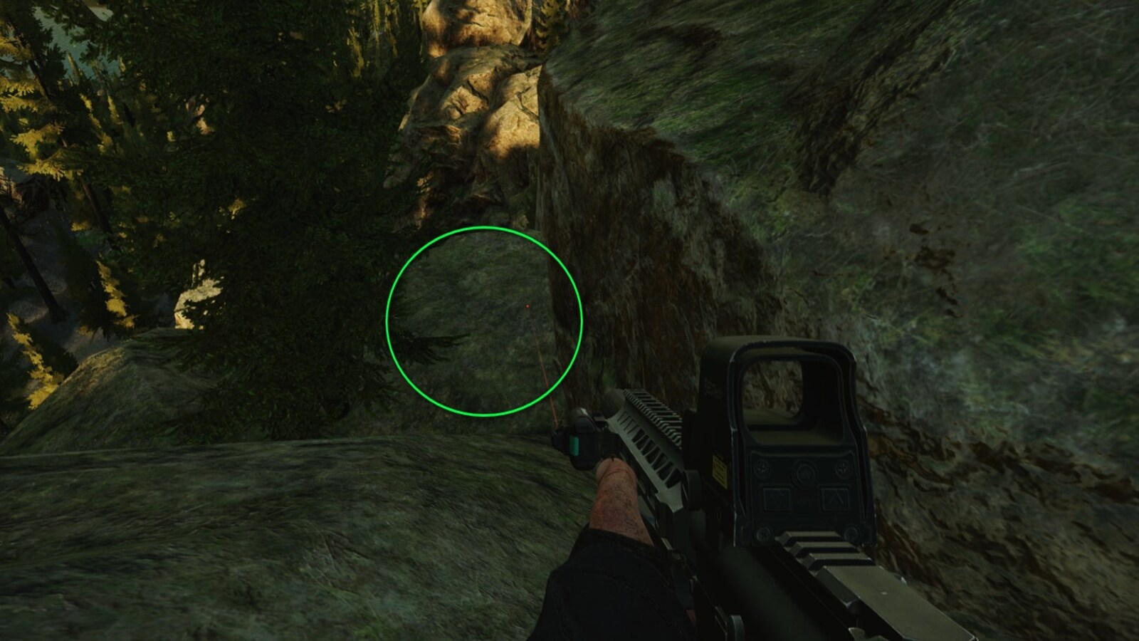 Место где нужно заложить